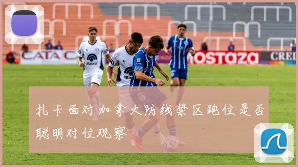 扎卡面对加拿大防线禁区跑位是否聪明对位观察